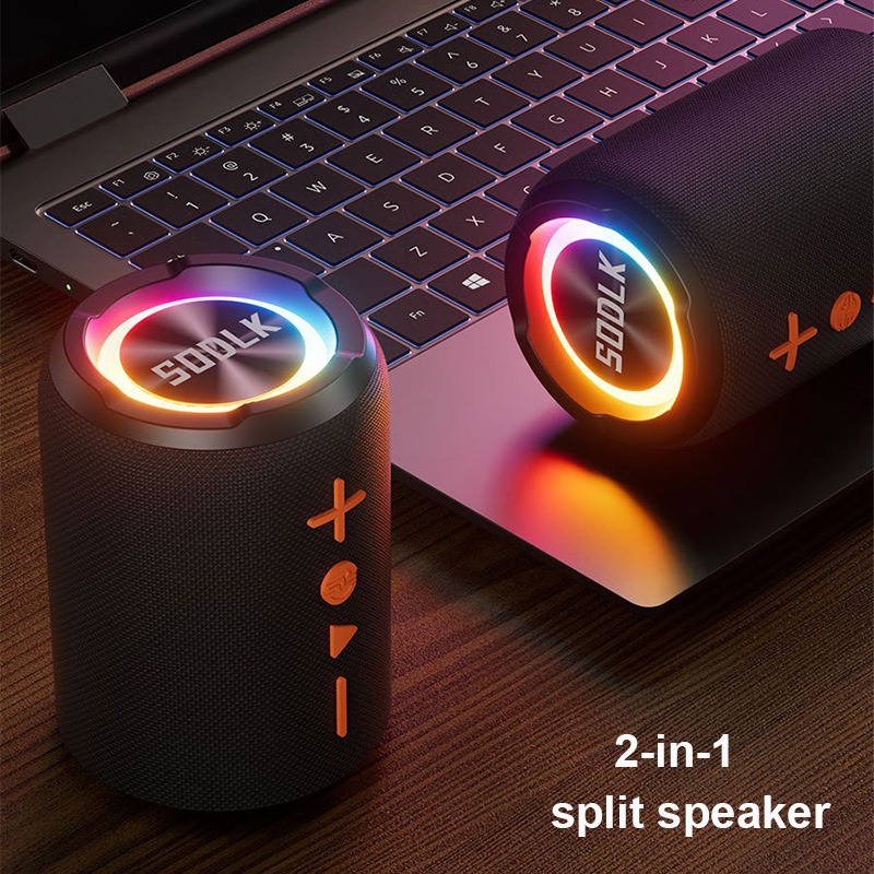Audio Music Spotify - SODLK TX9 2-in-1 분할 블루투스 스피커