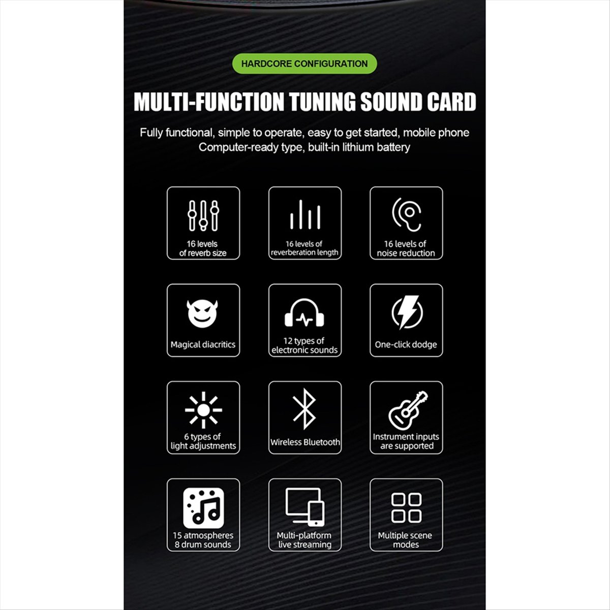 Audio Music Changer - DT77 SN800 라이브 사운드 카드 음성