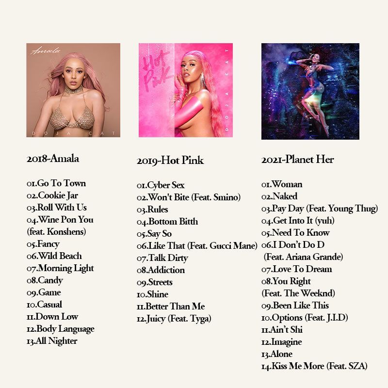 Doja Cat 6CD 음악 앨범 컬렉션, CD만, 무 - Audio To Music 리뷰 및 가격
