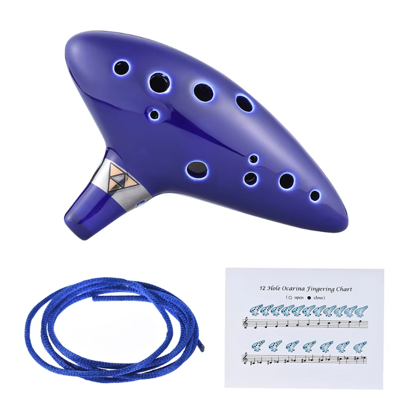 12홀 오카리나 세라믹 알토 C 베슬 플루트 관악기 ( - Ocarina Ceramic 리뷰 및 가격