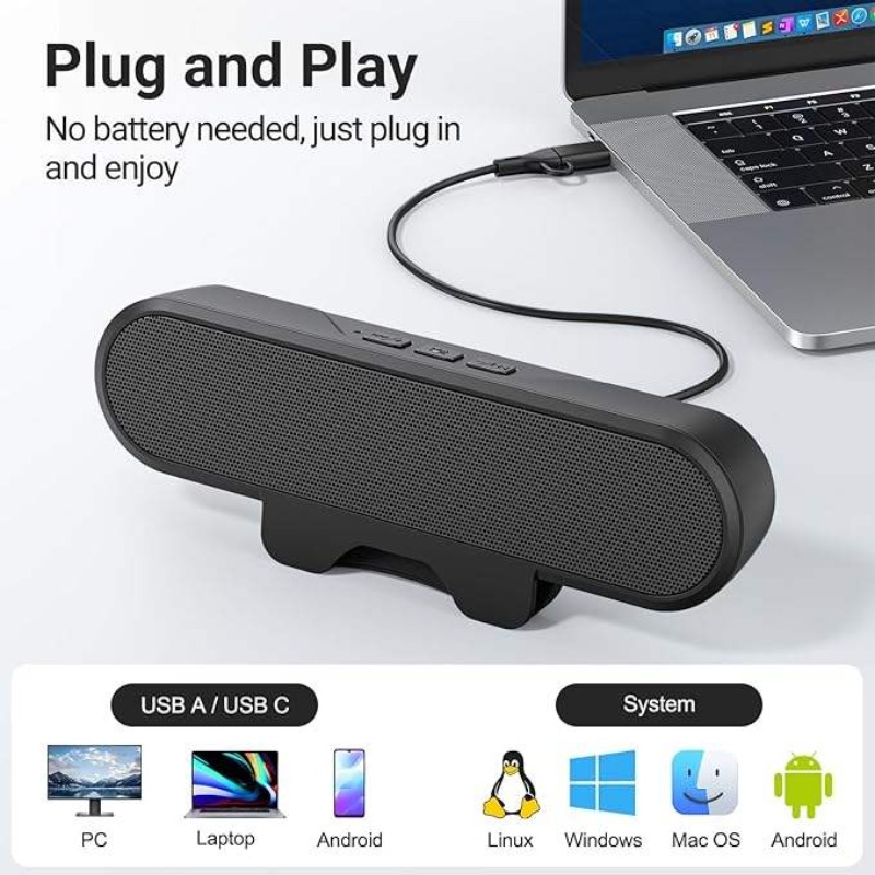 휴대용 클립형 USB 사운드바 10W 고출력 HIFI  - Audio Music Online 리뷰 및 가격