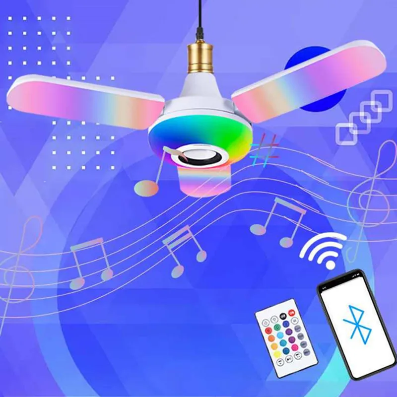 블루투스 음악 조명 E27 인터페이스 휴대폰 무선 오디 - Audio Music Spotify 리뷰 및 가격