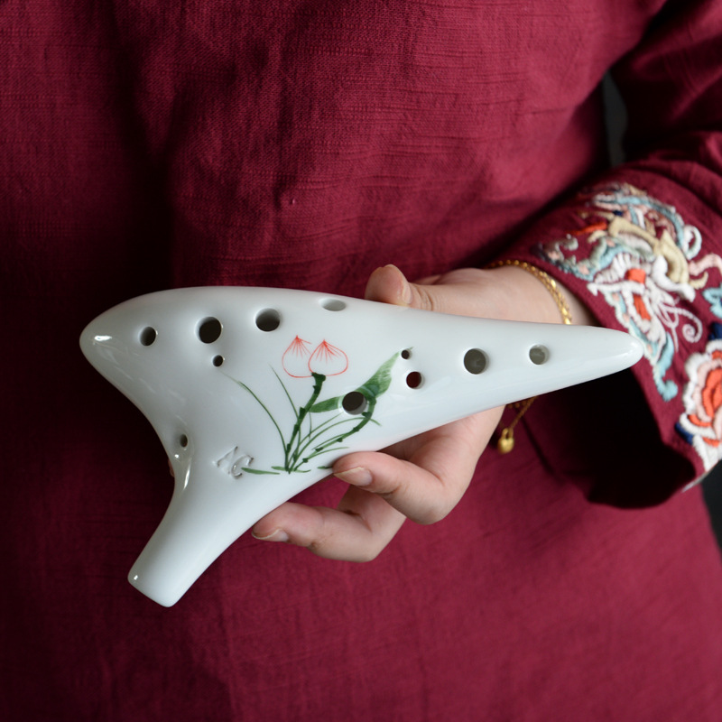 오카리나 12홀 전문가용 초보자 플루트 12홀 미드톤  - Ocarina Ceramic 리뷰 및 가격