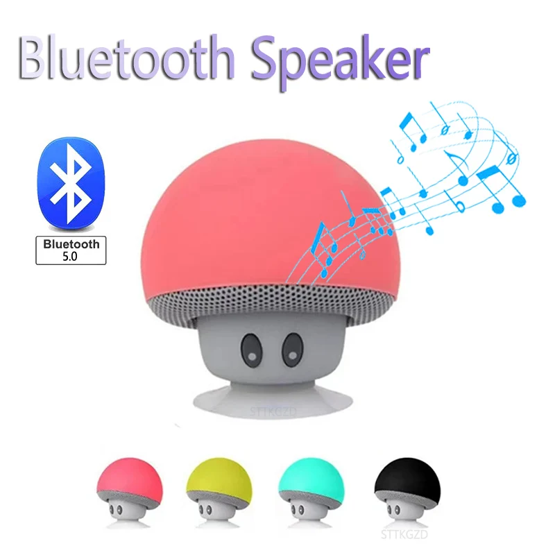 미니 버섯 블루투스 스피커 휴대용 무선 사운드 박스 빨 - Audio Music Box 리뷰 및 가격