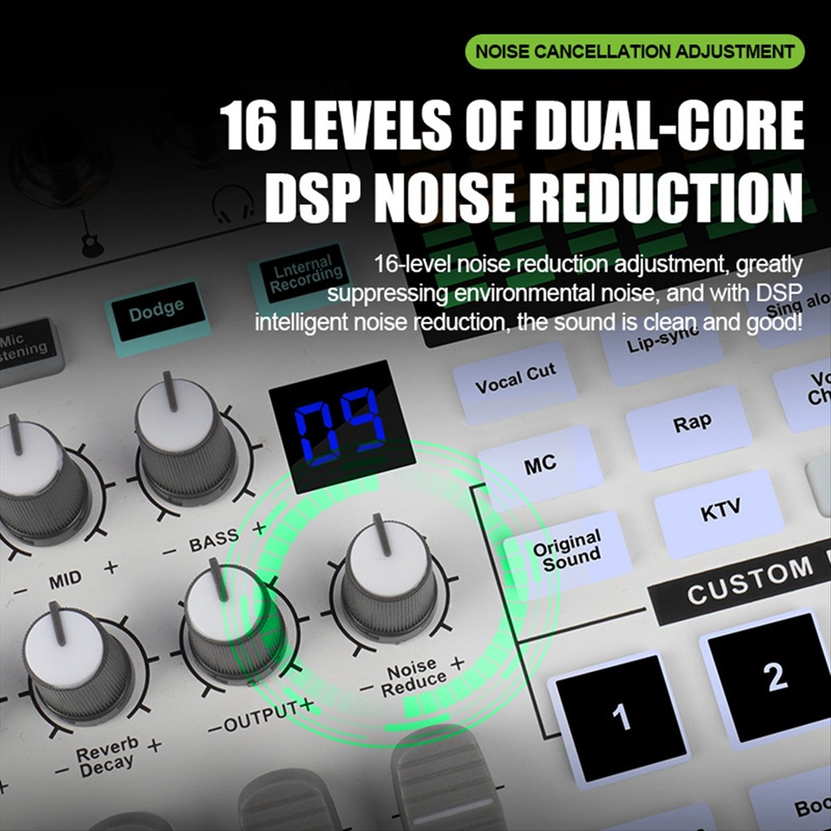 DT77 SN800 라이브 사운드 카드 음성 변조기 방 - Audio Music Changer 리뷰 및 가격