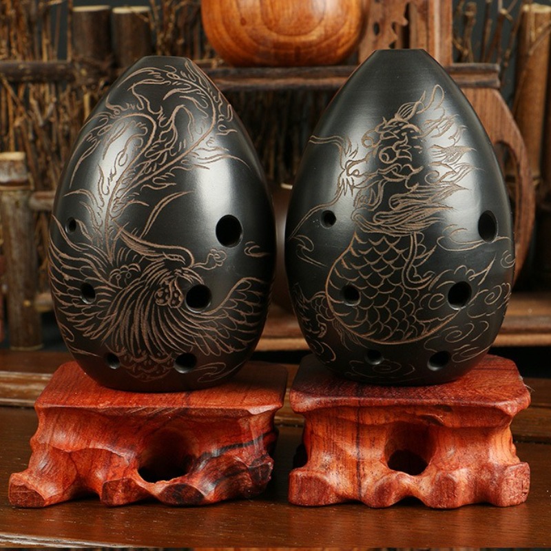 8홀 오카리나 블랙 휴대용 세라믹 오카리나 성인 어린이 - Ocarina Ceramic 리뷰 및 가격