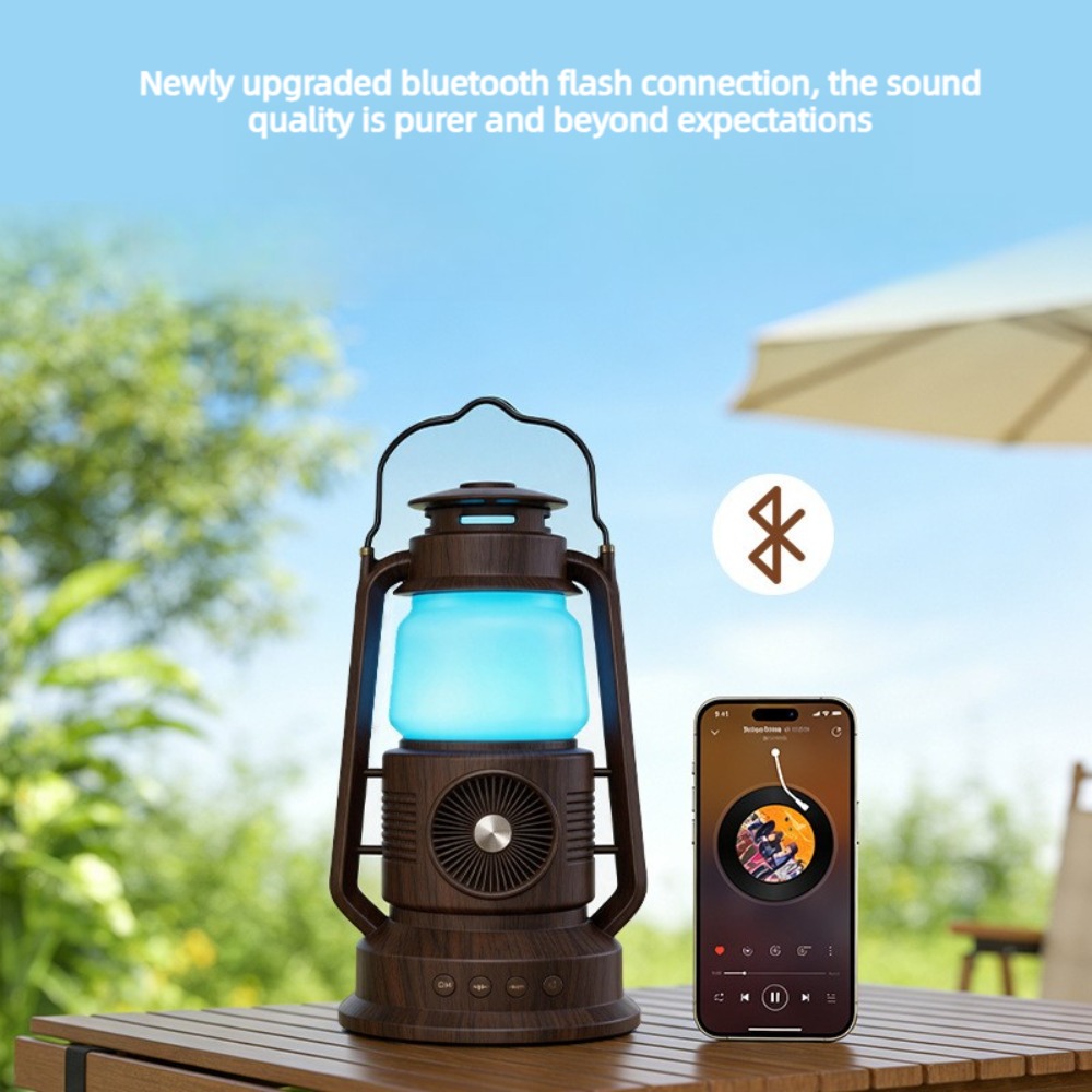 빈티지 랜턴 블루투스 스피커 휴대용 캠핑 램프 RGB  - Audio Music Spotify 리뷰 및 가격