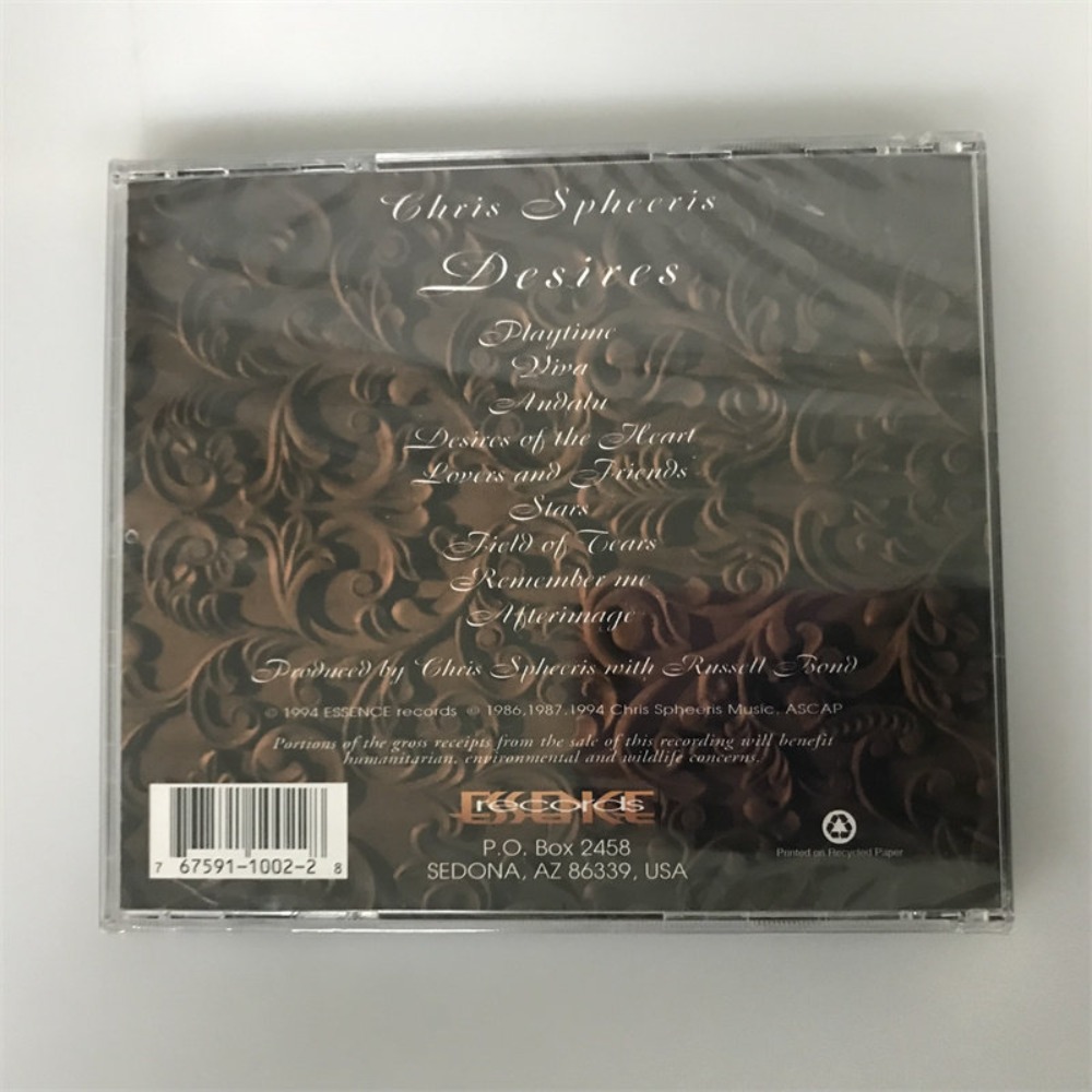 CD 'Desires' 크리스 스피어리스 음악 디스크  - Audio To Music 리뷰 및 가격
