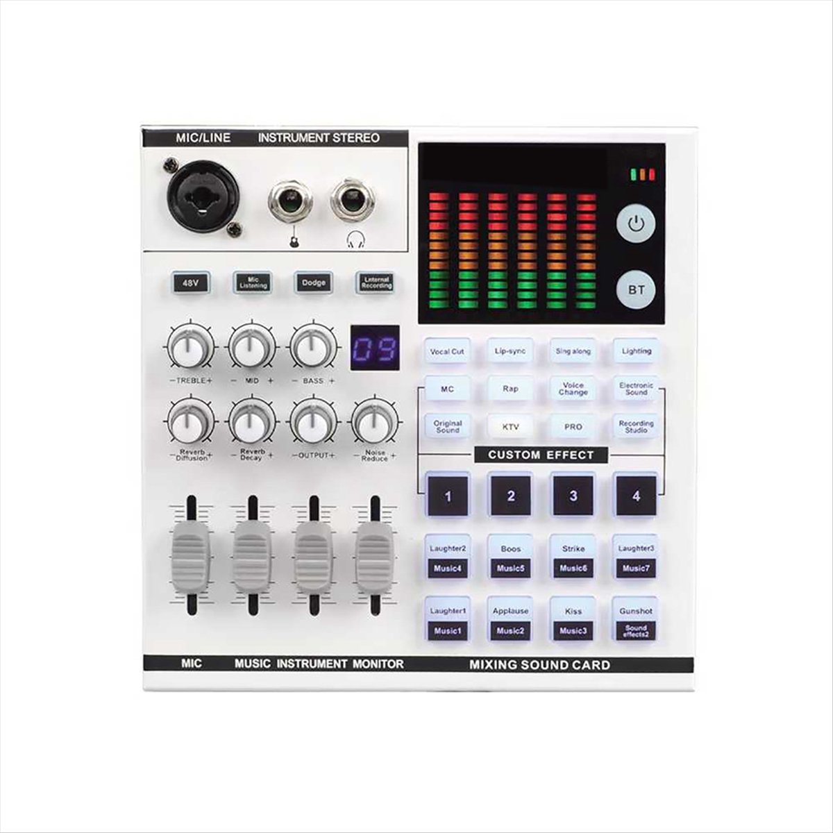 DTC5 SN800 라이브 사운드 카드 음성 변조 오디 - Audio Music Changer 리뷰 및 가격