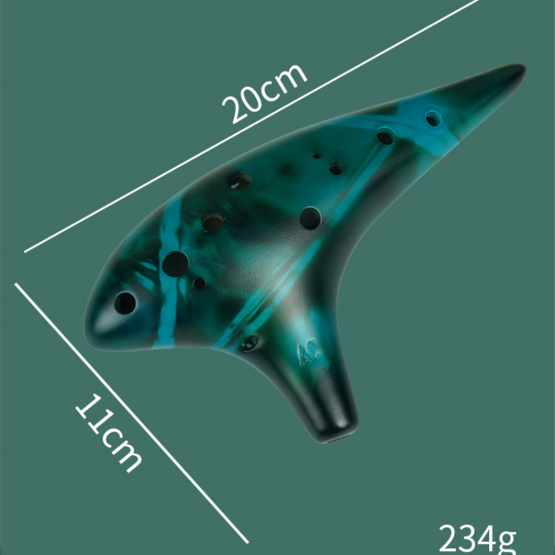 초보자를 위한 12홀 세라믹 오카리나 알토 C키 정확한 - Ocarina Ceramic 리뷰 및 가격