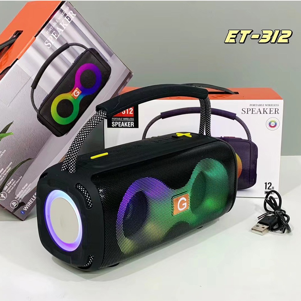ET-312 블루투스 스피커 휴대용 손잡이 서브우퍼 R - Audio Music Spotify 리뷰 및 가격