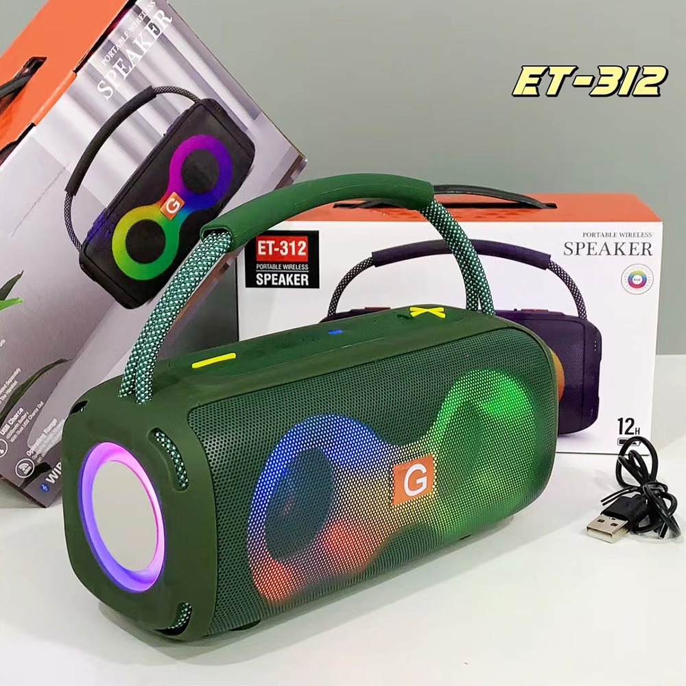 ET-312 블루투스 스피커 휴대용 손잡이 서브우퍼 R - Audio Music Spotify 리뷰 및 가격